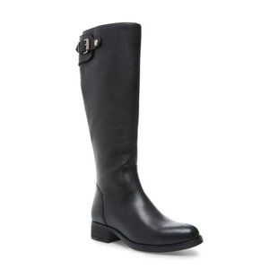 Steve Madden Edie Black Leather Mid Boot NWOT 8.5